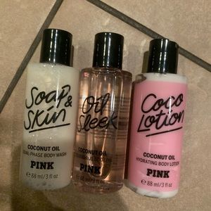 Pink bath and body